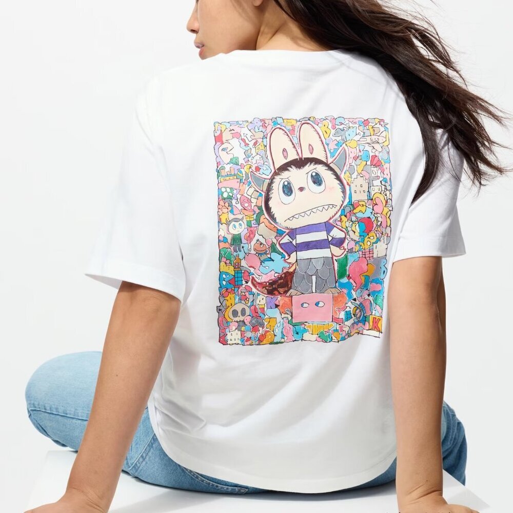 Uniqlo x POP MART UT Graphic T-Shirt THE MONSTERS LABUBU White Japan US Seller